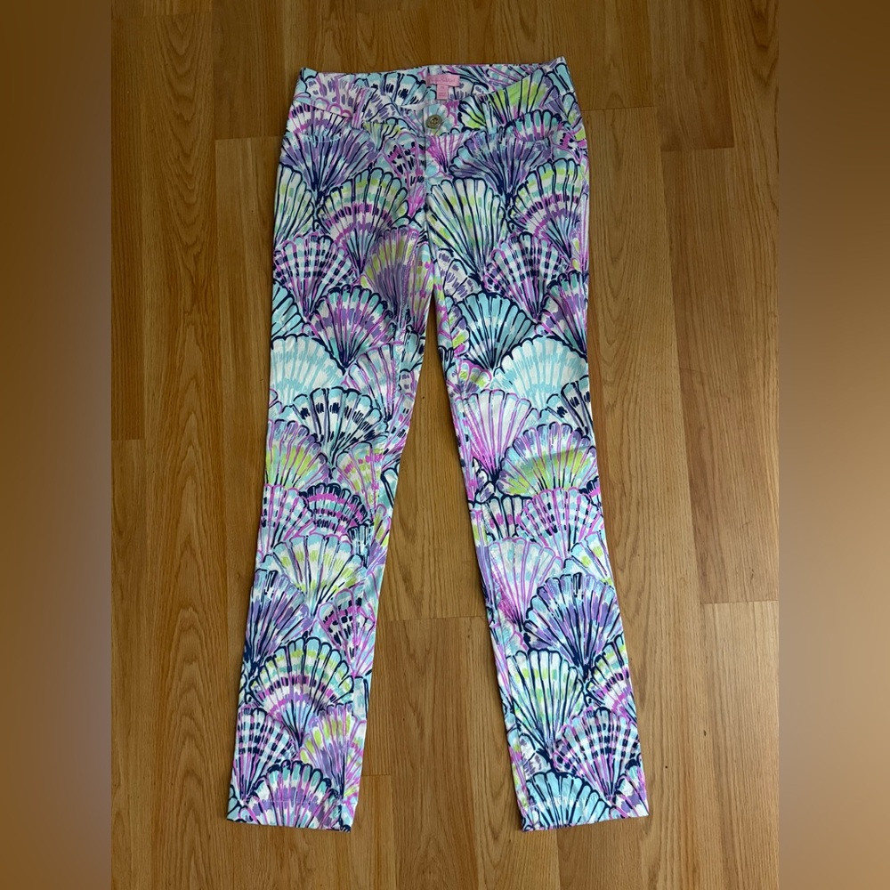 Lilly Pulitzer Callahan Chino oh shello pants 00 - Picture 2 of 7